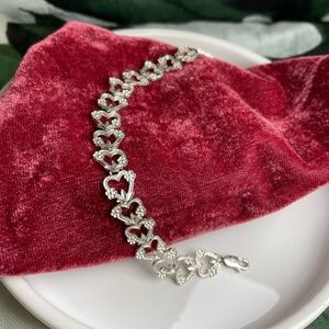Sterling Silver Heart Bracelet